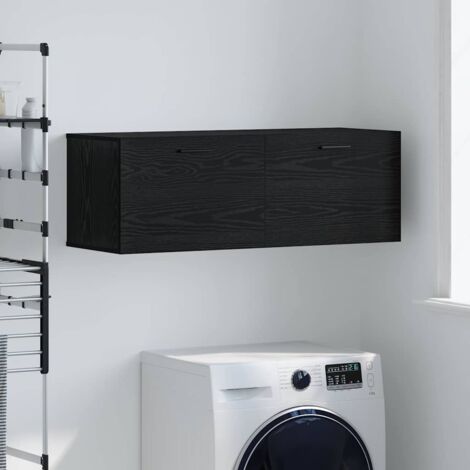 Meuble mural Chêne noir 100 x 36.5 x 35 cm Bois d'ingénierie vidaXL (1/5)
