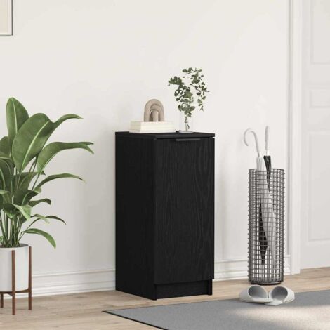 Cabinet à chaussures avec étagère Chêne noir 29,5 x 35 x 70 cm vidaXL