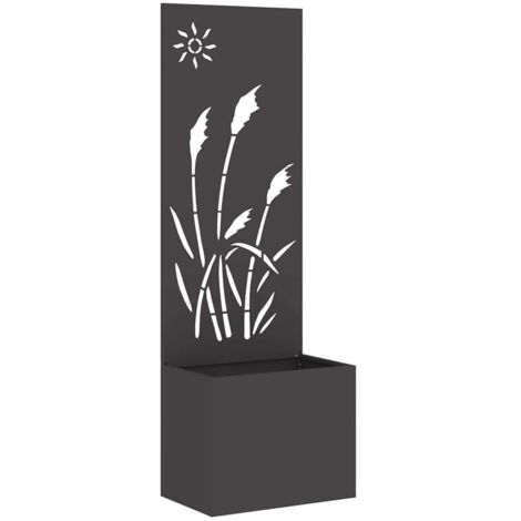 vidaXL  Garden Privacy Screen  Black 50 x 150 cm Cold-rolled steel (1/5)