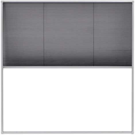 vidaXL Plisse Insect Screen for Windows Aluminium 120x120 cm