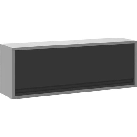 Cabinet à Outils avec stockage Noir et gris 100 x 25 x 35 cm vidaXL