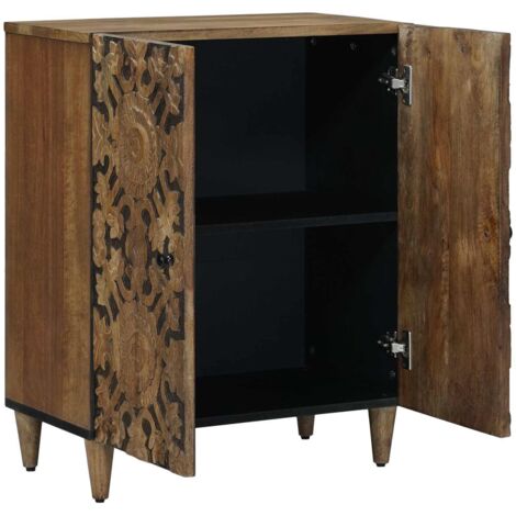 Meuble d'entrée compact en bois véritable buffet de couloir vidaXL