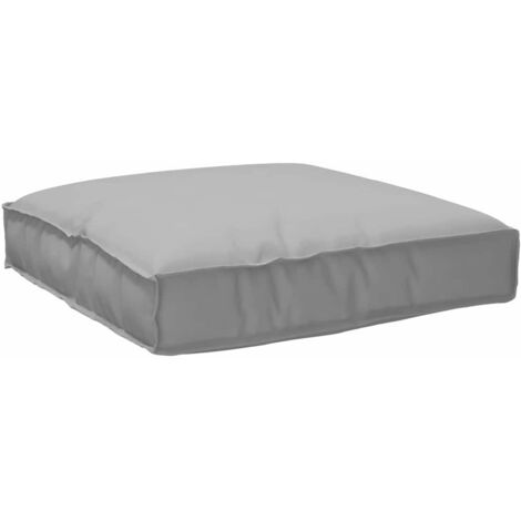 Coussin pour assise de palette Gris 80 x 80 x 12 cm vidaXL