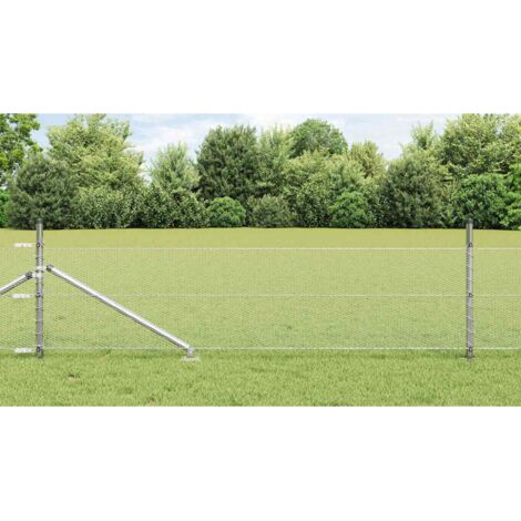 vidaXL Welded Wire Fence with Spikes 10 x 0.8 m (W x H)