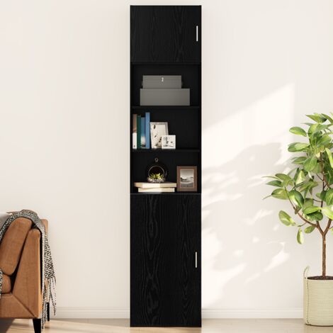 Meuble mural Chêne noir 50 x 42,5 x 40 cm Bois d'ingénierie vidaXL