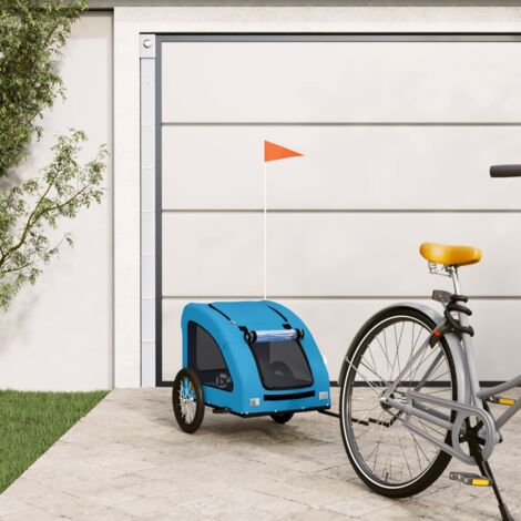 Remorque de vélo pour animaux de compagnie bleu vidaXL
