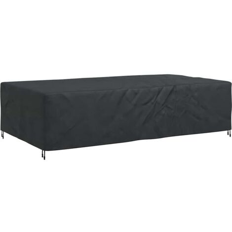 vidaXL  Furniture Cover  Plain Black 315 x 180 x 74 cm 420D