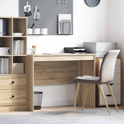 vidaXL Bureau Chêne sonoma 100 x 50 x 76 cm Bois d'ingénierie (1/5)