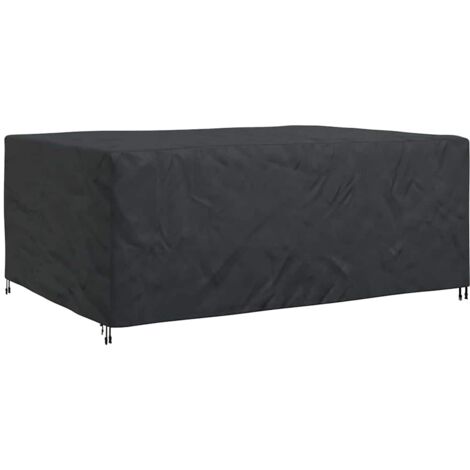 vidaXL Furniture Cover Plain Black 280 x 204 x 106 cm 600D