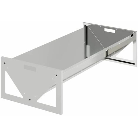 vidaXL  Livestock Feeding Trough  Silver 108 x 50 x 28 cm