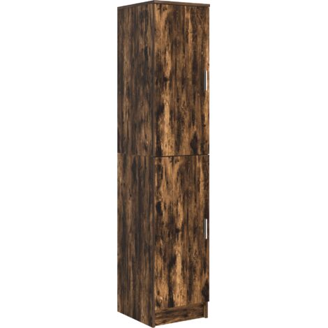 Highboard Chêne fumé 35 x 39 x 168 cm Bois d'ingénierie vidaXL