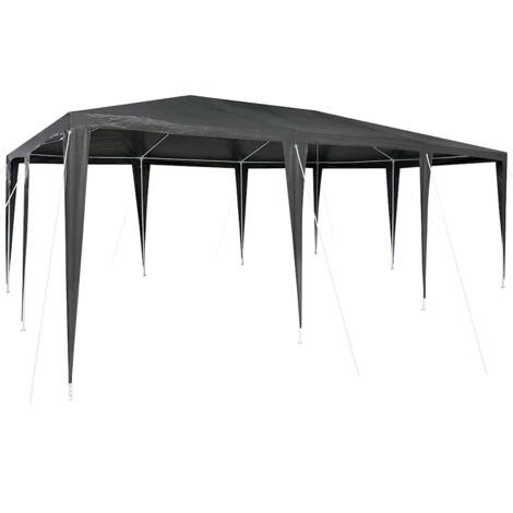 vidaXL Party Tent Anthracite 600 x 400 x 266 cm Polyethylene and Steel