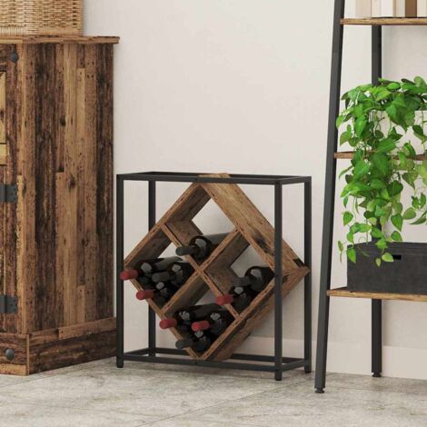Étagère à vin Bois ancien 51 x 18 x 52,5 cm Bois d'ingénierie vidaXL
