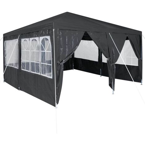 vidaXL  Party Tent  Anthracite 400 x 400 x 266 cm Polyethylene