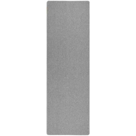 vidaXL  Carpet Runner  Light Grey 100 x 250 cm 100% Polypropylene