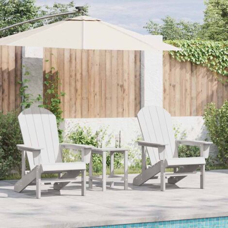 vidaXL Mobilier de jardin lounge 2 pcs Blanc 74 x 82 x 90 cm (1/5)