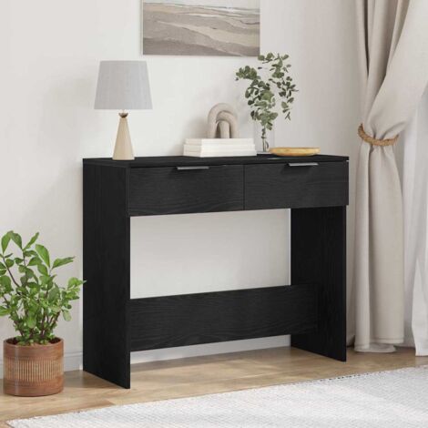 Table console Chêne noir 90 x 36 x 75 cm Bois d'ingénierie vidaXL