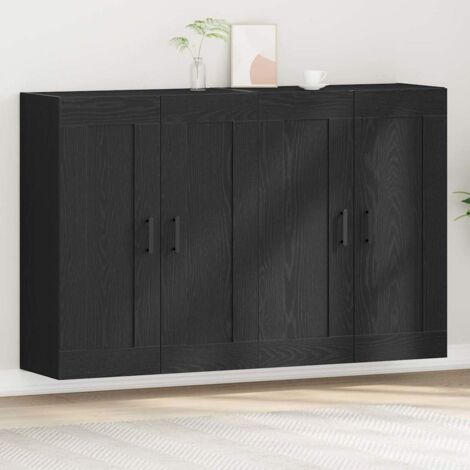 Armoires murales 2 pcs Chêne noir 69,5 x 34 x 90 cm vidaXL (1/5)