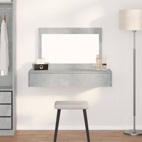 Table de Toilette Gris 100 x 40 x 70 cm Bois d'ingénierie vidaXL