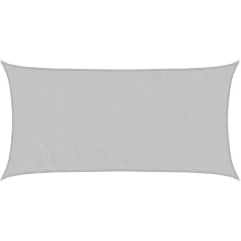 vidaXL Sun Shade Sail Light Grey 6x3 m 100% Polyester Oxford