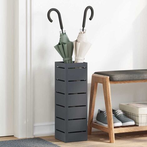 Porte-parapluie Anthracite 15,5 x 15,5 x 49 cm Métal vidaXL