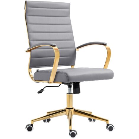 Chaise de bureau Havanna similicuir Gris