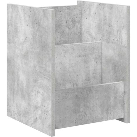 vidaXL Magazine Rack Concerte Grey 35 x 35 x 45 cm Engineered Wood (1/5)