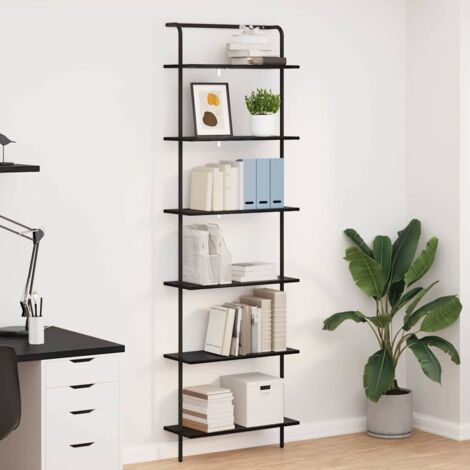 vidaXL Bookshelf Black Oak 60 x 24 x 203 cm Engineered wood (1/5)