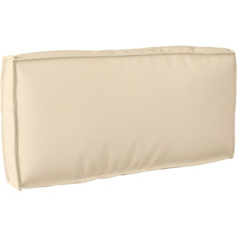 Coussin pour dossier de palette Beige 80 x 40 x 12 cm vidaXL