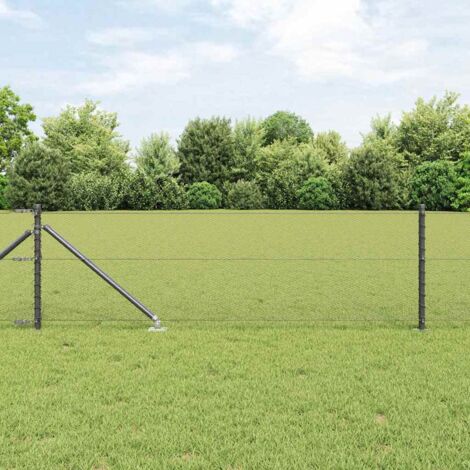 vidaXL Welded Wire Fence with Spikes 10 x 0.6 m (W x H)
