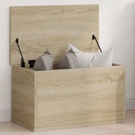 Vidaxl – Boîte de rangement chêne sonoma 60x35x35 cm – Bois d'ingénierie résistant à l'humidité – Grand espace de rangement – Utilisation polyvalente