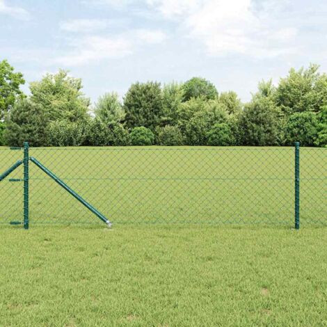 vidaXL Welded Wire Fence with Spikes 10 x 0.4 m (W x H)