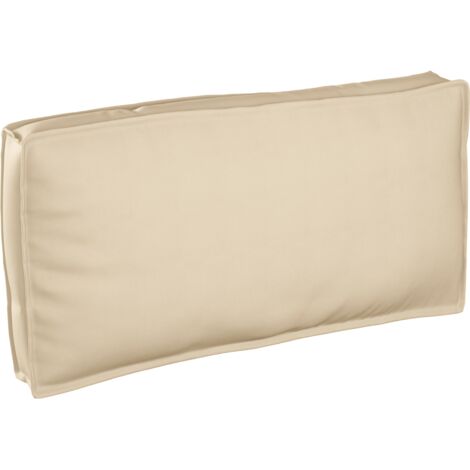 Coussin pour assise / dossier de palette Beige 120 x 60 x 12 cm vidaXL