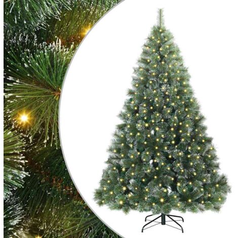 Vidaxl – Plante verte artificielle sapin de Noël 180 cm – 300 LEDs – PVC et plastique – Intérieur/Extérieur – Connexion USB (1/5)