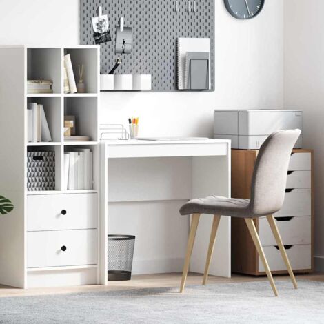 vidaXL Bureau Blanc 80 x 40 x 76 cm Bois d'ingénierie