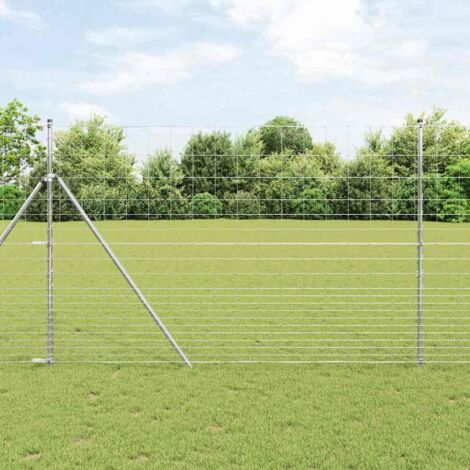 vidaXL Wild Fence Hot Dip Galvanized 1000 x 160 x 0.18 cm Iron (1/5)