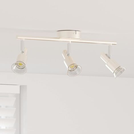 Spot de plafond Nickel brossé 39 x 10.5 x 10.5 cm Acier vidaXL (1/5)