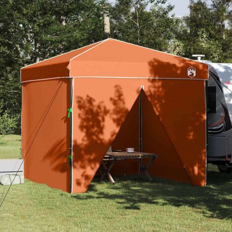 vidaXL Canopy Tent Manual Orange 243 x 243 x 251 cm Fabric (1/5)