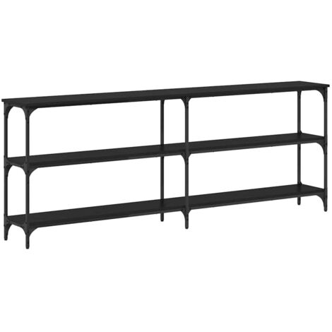 Table console Chêne noir 200 x 29 x 75 cm vidaXL