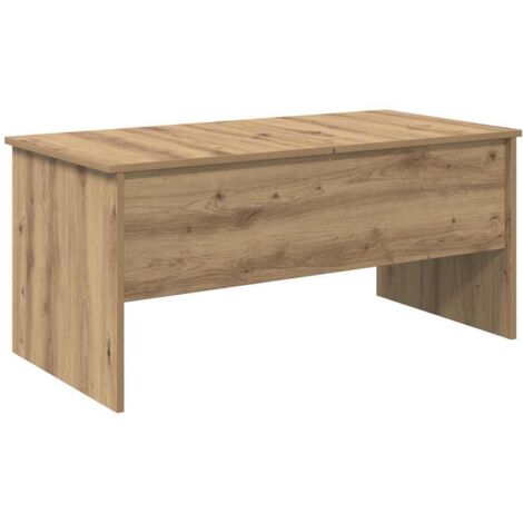 Table basse chêne artisanal 102 x 50,5 x 46,5 cm vidaXL