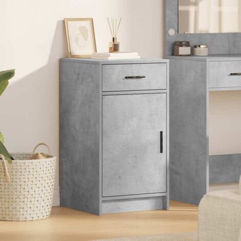 Buffet Gris béton 40 x 40.5 x 75 cm Bois d'ingénierie vidaXL
