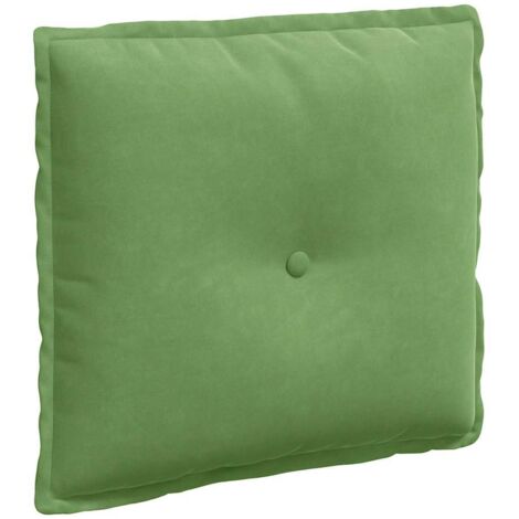 Coussin de Dos Vert clair 50 x 45 cm Tissu en velours côtelé vidaXL