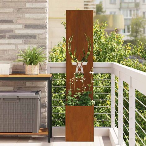 Écran de confidentialité de jardin Rouillé 32 x 140 cm vidaXL