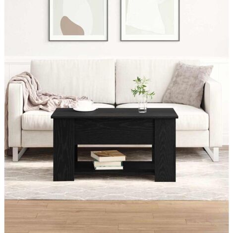 Table basse Chêne noir 79 x 49 x 41 cm Bois d'ingénierie vidaXL