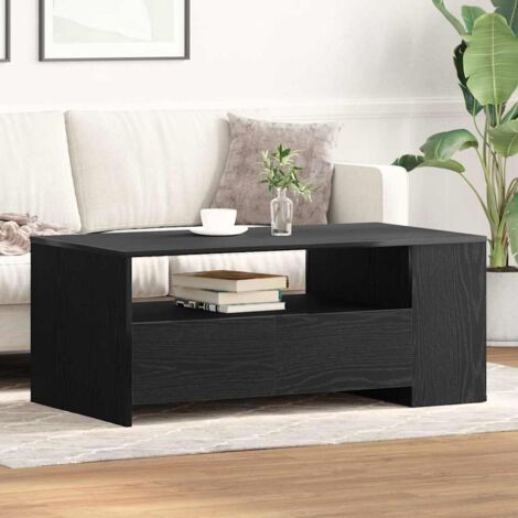 Table basse Chêne noir 102 x 55 x 43,5 cm Bois d'ingénierie vidaXL