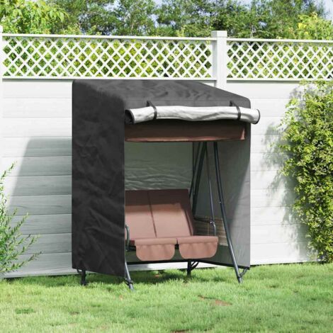 vidaXL  Outdoor Swing Cover  Black 120 x 90 x 155 cm 210D Oxford Fbric
