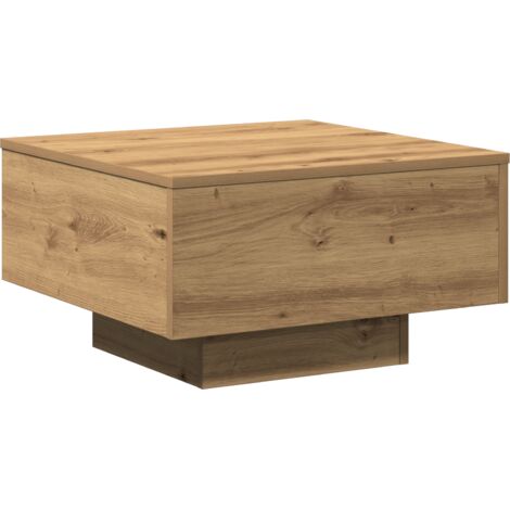Vidaxl – Table basse fixe en bois d'ingénierie – Dimensions 55 x 55 x 31 cm – Design minimaliste pour salon moderne – Montage facile