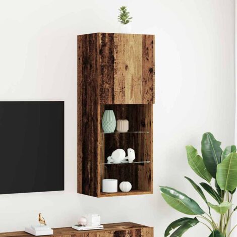 Ensemble meuble TV Montage mural Bois Ancien 40,5 x 30 x 102 cm vidaXL