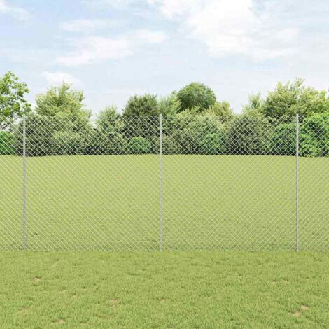 vidaXL Chain Link Fence with Post 10 x 1.6 m (W x H)