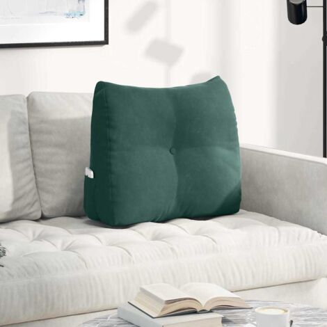 vidaXL Back Pillow Dark Green 60 x 24 x 50 cm Velvet